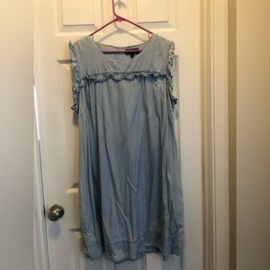 Denim Ruffled Dress